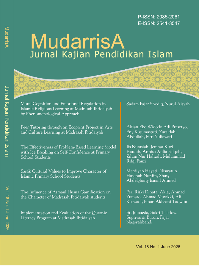 					View Vol. 18 No. 1 (2026): Mudarrisa: Jurnal Kajian Pendidikan Islam
				