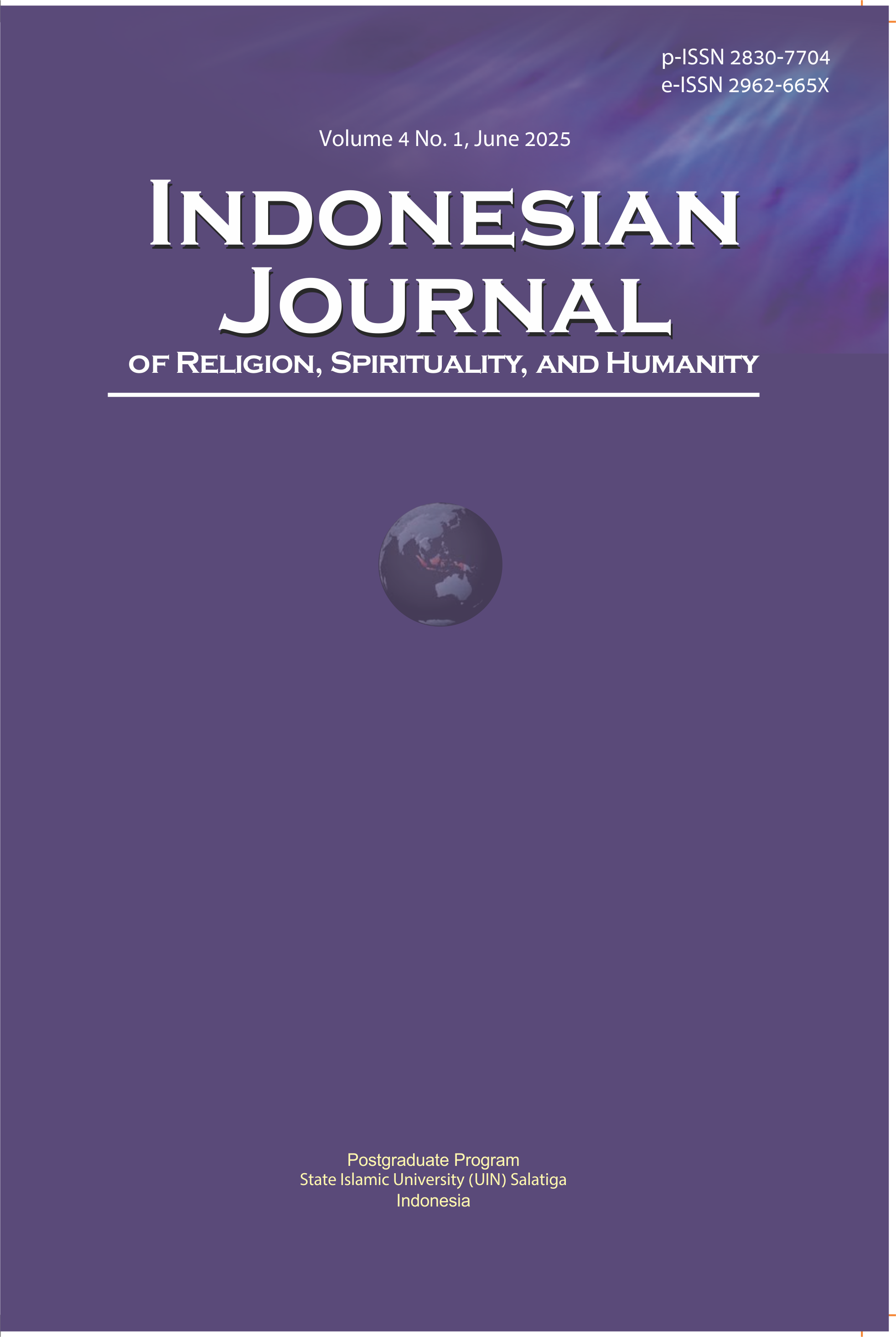 					View Vol. 4 No. 1 (2025): Indonesian Journal of Religion, Spirituality, and Humanity
				